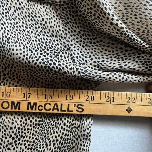 Zara Leopard Print Button Down Tunic Blouse Sz M - Picture 11 of 11